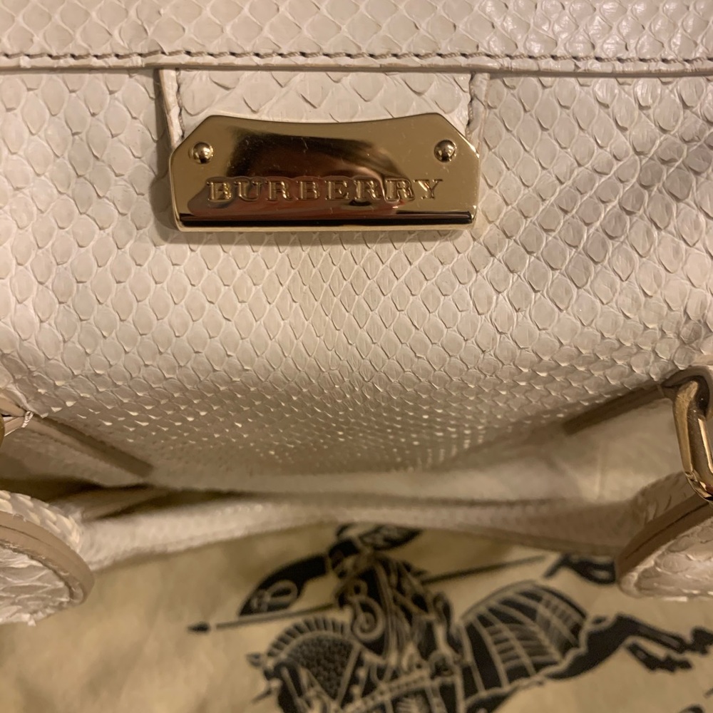 BURBERRY London Python Medium Gladstone Tote - image 3
